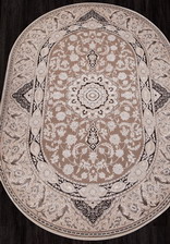 Ковер ARMINA_04033B, 0,8*1,5, OVAL, DARK BROWN