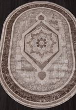 Ковер ARMINA_04037A, 3*4, OVAL, BROWN - BROWN