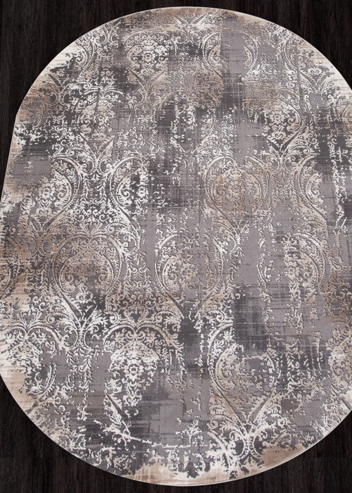 ARMINA_04078C, 0,8*1,5, OVAL, GREY - BROWN