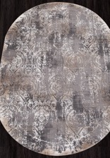 Ковер ARMINA_04078C, 2,4*3,4, OVAL, GREY - BROWN