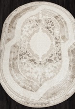 Ковер ARMINA_04089A, 2,4*3,4, OVAL, BROWN - BROWN