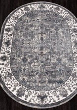 Ковер ATLANTIS_D741, 2,4*3,4, OVAL, CREAM-GRAY