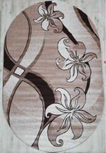 Ковер 16737Z, 1*2, OVAL, BEIGE / BEIGE