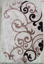 Ковер 29196B, 1*2, OVAL, BEIGE / BEIGE