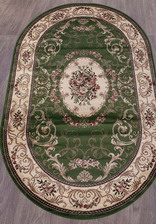 Ковер COLIZEY_d066, 1*2, OVAL, GREEN