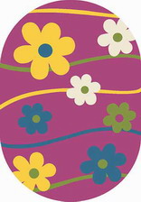 Ковер CRYSTAL_1021, 2*3, OVAL, PURPLE