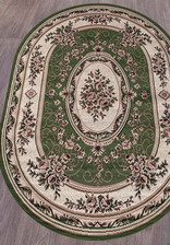 Ковер GAVANA_5444, 0,8*1,5, OVAL, GREEN