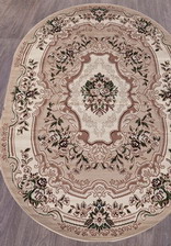 Ковер GAVANA_d017, 0,8*1,5, OVAL, BEIGE