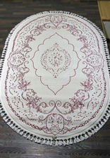 Ковер HUNKAR_07857A, 1,95*2,9, OVAL, FUCHSIA -WHITE
