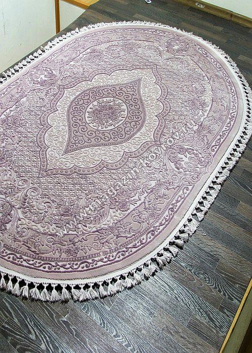 HUNKAR_07931, 2,93*4, OVAL, PURPLE - PURPLE