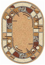 Ковер LAGUNA_ALBINA 3, 3*4, OVAL, BEIGE