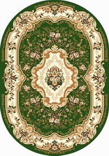 Ковер LAGUNA_d017, 2,5*3,5, OVAL, GREEN