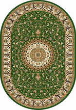 Ковер LAGUNA_d409, 2,5*5, OVAL, GREEN