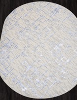 Ковер LIMAN_F164, 1,2*1,8, OVAL, CREAM-BLUE