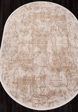 Ковер LISSABON_SI023B, 1,95*2,9, OVAL, BROWN - BROWN