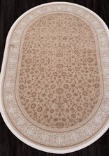 Ковер LISSABON_SI040A, 0,78*1,5, OVAL, BROWN - BROWN