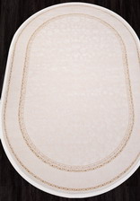 Ковер LISSABON_SI040W, 0,78*1,5, OVAL, BROWN - BROWN