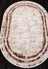 Ковер LISSABON_SI053K, 1,95*2,9, OVAL, BROWN - BROWN