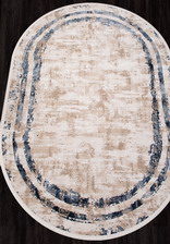 Ковер LISSABON_SI053T, 0,78*1,5, OVAL, BROWN - BROWN