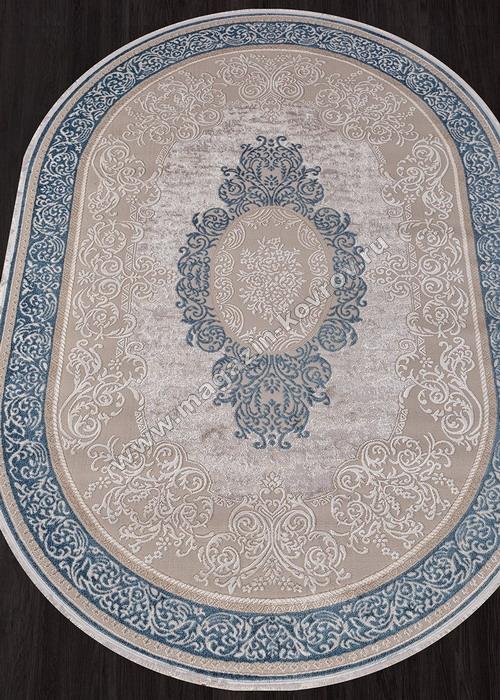 MOROCCO_D764, 2,4*3,4, OVAL, BLUE