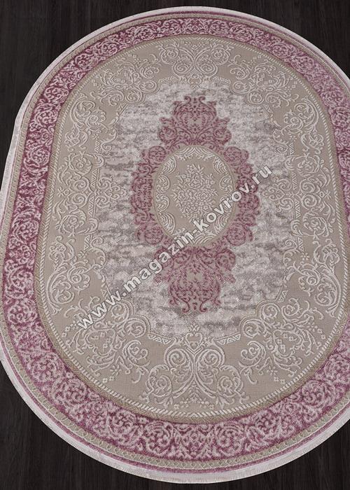MOROCCO_D764, 2,8*3,8, OVAL, PINK