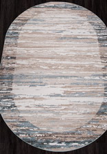 Ковер NATUREL_D983, 1*2, OVAL, BEIGE-BLUE