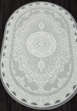 Ковер NENSI_GL038G, 1,95*2,9, OVAL, GREY - GREY