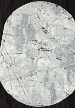 Ковер NENSI_GL039G, 1,95*2,9, OVAL, GREY - GREY