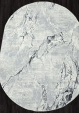 Ковер NENSI_GL071G, 1,56*2,3, OVAL, GREY - GREY