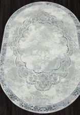 Ковер NENSI_GL073T, 1,56*2,3, OVAL, GREY - GREY