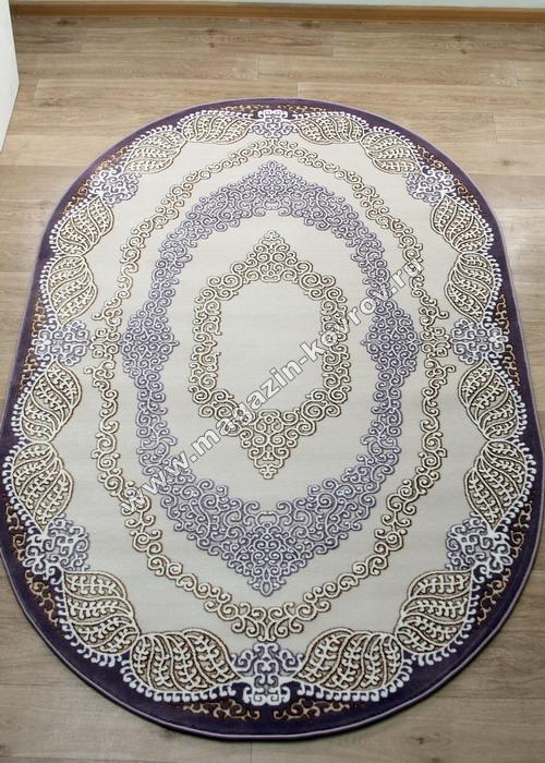 OLYMP_9029A, 1,2*1,8, OVAL, BEIGE - LILAC