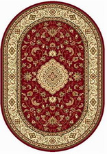 Ковер OLYMPOS_d389, 2,5*4, OVAL, RED