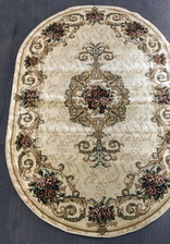 Ковер OLYMPOS_D467, 1*2, OVAL, CREAM
