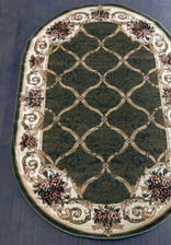 Ковер OLYMPOS_D468, 1*2, OVAL, GREEN
