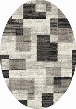 Ковер PLATINUM_t635, 2*4, OVAL, GRAY