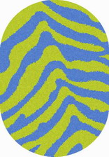 Ковер SHAGGY ULTRA_s604, 2*4, OVAL, GREEN-BLUE
