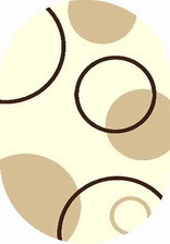 Ковер SHAGGY ULTRA_s610, 1,5*5, OVAL, CREAM