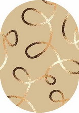Ковер SHAGGY ULTRA_s612, 2,5*5, OVAL, BEIGE