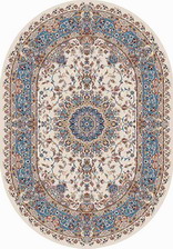 Ковер SHAHREZA_d206, 1,2*1,7, OVAL, CREAM-BLUE