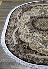 Ковер SHAHREZA_d415, 2,4*3,3, OVAL, CREAM-NAVY