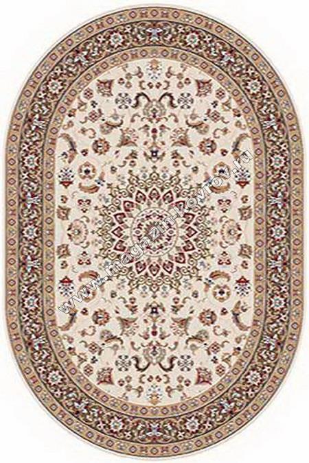SHAHREZA_d210, 2,4*4, OVAL, CREAM-BROWN