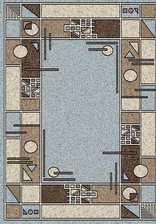 Ковер SIERRA_ALBINA 3, 1*2, STAN, BLUE-BROWN 2