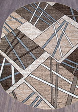 Ковер SIERRA_D487, 1*2, OVAL, BEIGE-BROWN 2