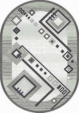 Ковер SILVER_d188, 2,5*4, OVAL, GRAY