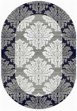 Ковер SILVER_d213, 1*2, OVAL, GRAY