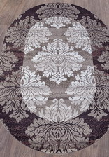 Ковер SILVER_d213, 1,5*1,9, OVAL, GRAY-PURPLE
