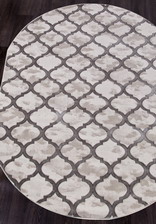 Ковер STAR_P0066, 2*2,9, OVAL, L.GRAY - L.GRAY