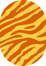 Ковер SUNRISE_d130, 3*4,5, OVAL, YELLOW-ORANGE