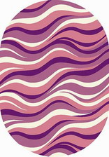 Ковер SUNRISE 2_v817, 3*4, OVAL, PINK