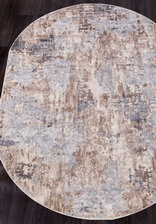 Ковер TOKIO_15452A, 2*2,9, OVAL, BEIGE - GREY